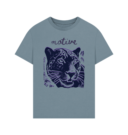 Stone Blue Printed T-shirt