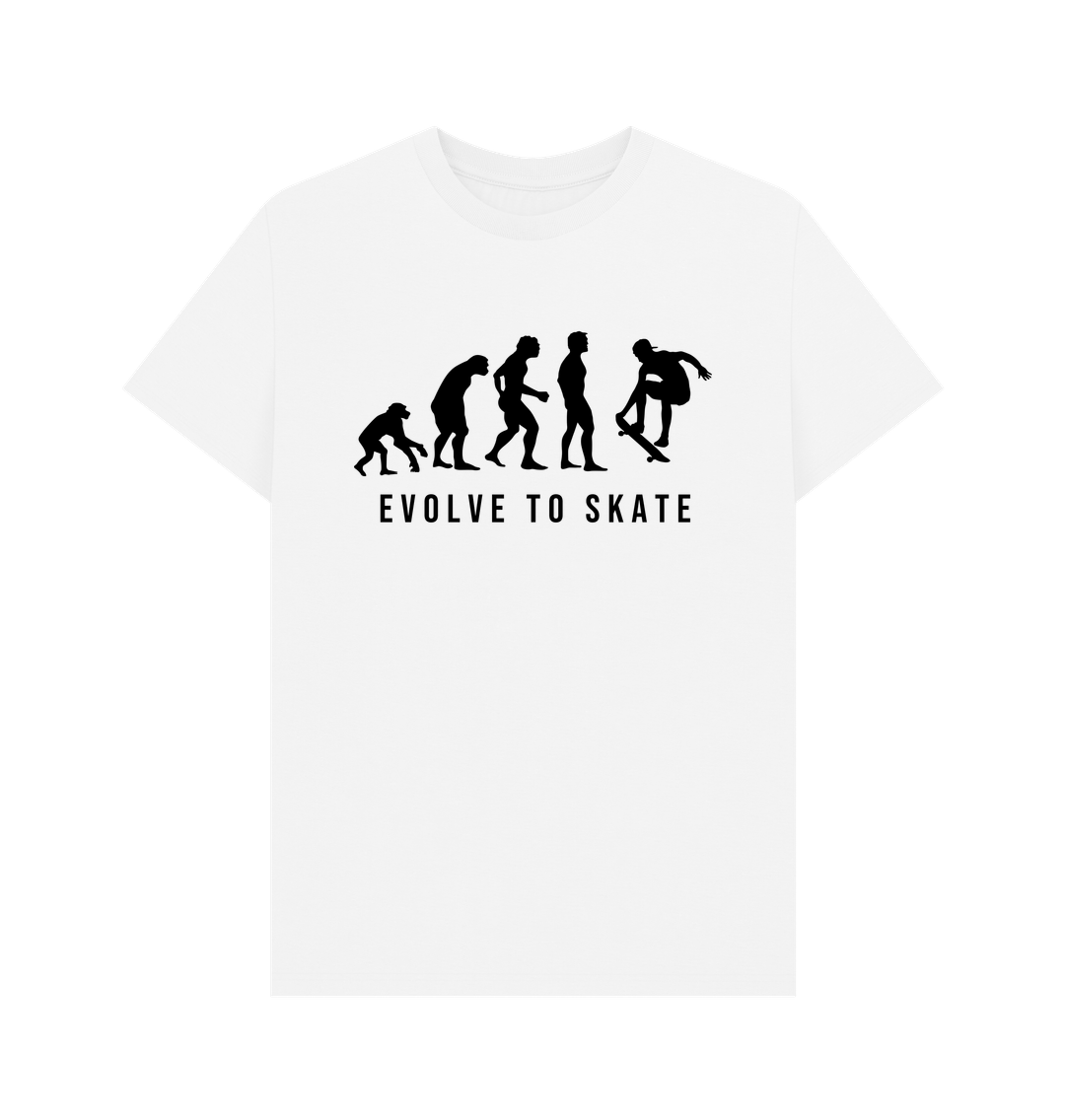 White StrikeGear. Mens Evolve To Skate T-Shirt