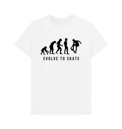 White StrikeGear. Mens Evolve To Skate T-Shirt